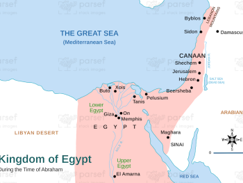 Mount Gilboa in the Time of David Map | Kid's Bible History Maps